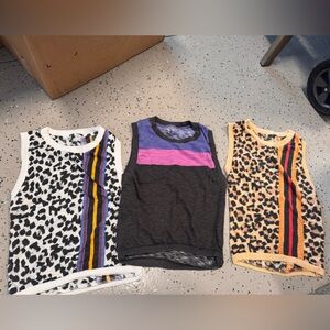 Lot of 3 free people muscle tanks size XXS